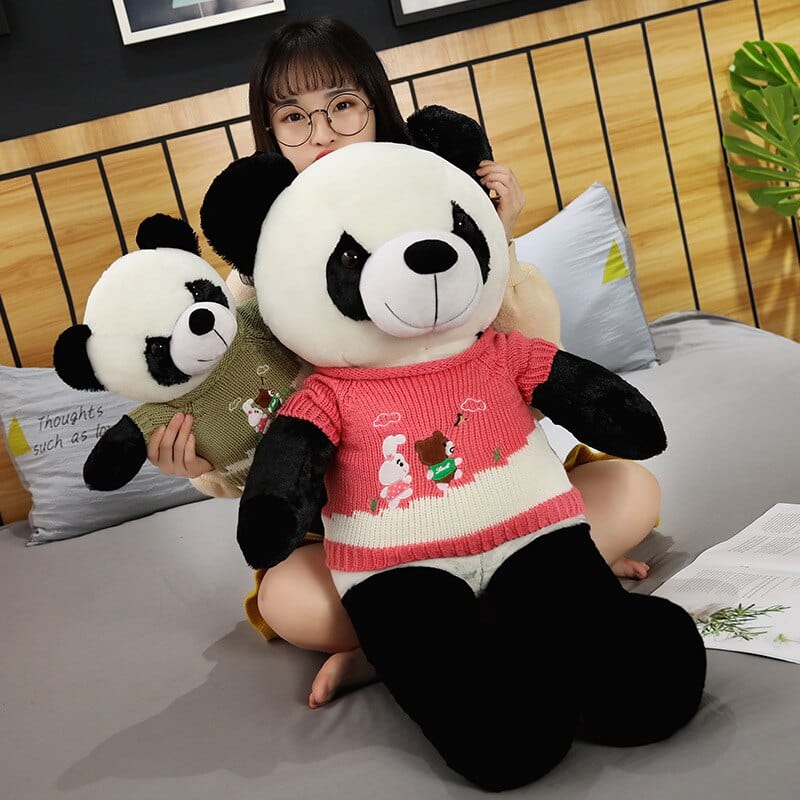 paluche panda pull rose