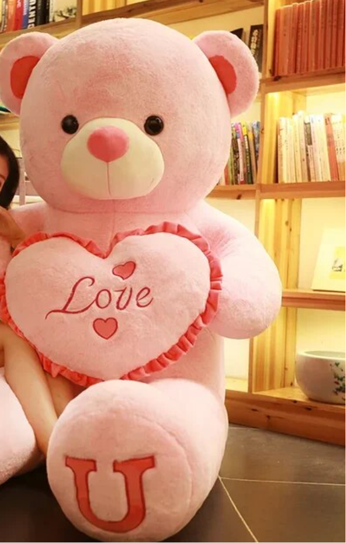 Nounours outlet geant rose