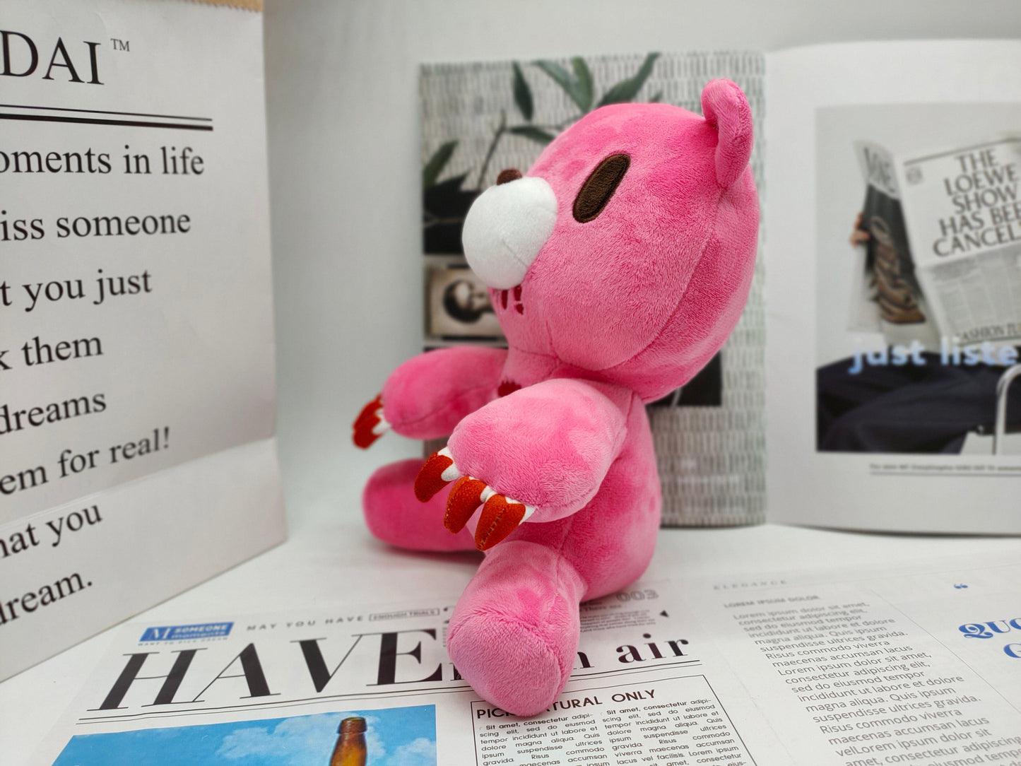 nounours-rose