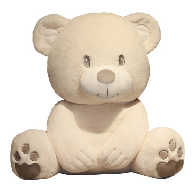 Nounours-Géant-Blanc/Gris