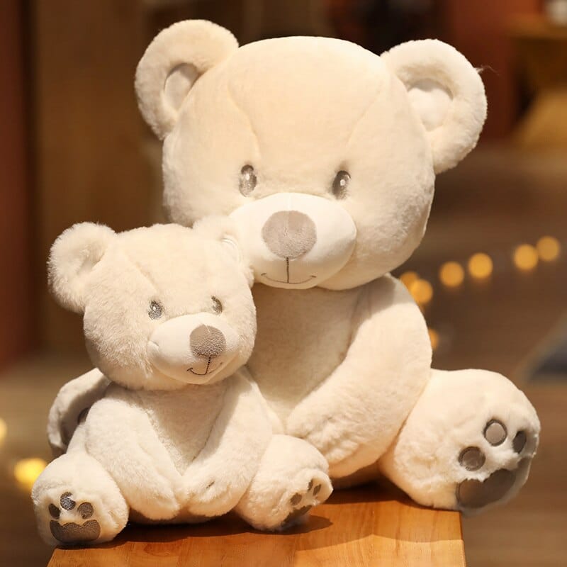 Nounours-Géant-Blanc/Gris
