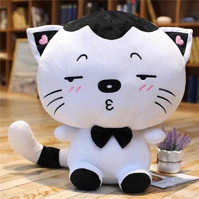 Peluche Chat Noir Et Blanc Peluche géante