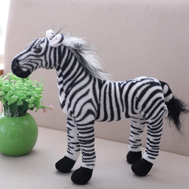 peluche-cheval-noir-et-blanc
