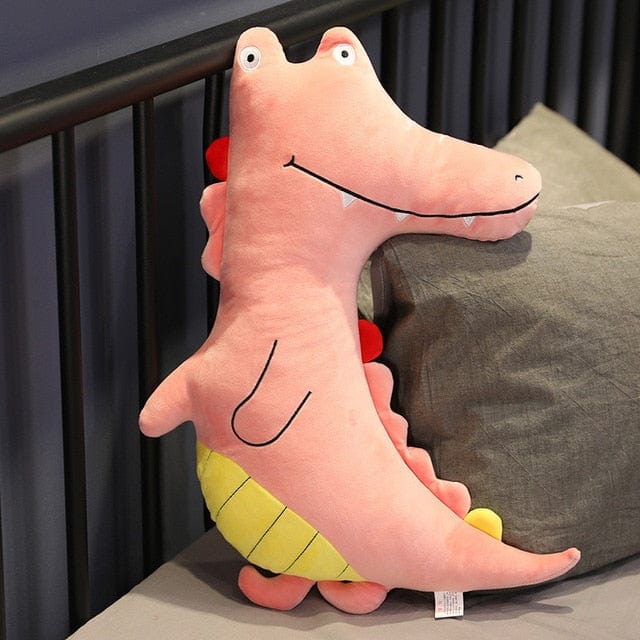 peluche-crocodile-rose