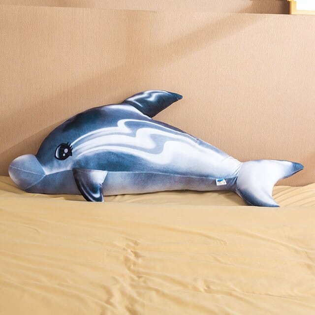 peluche-dauphin-gris-brillant