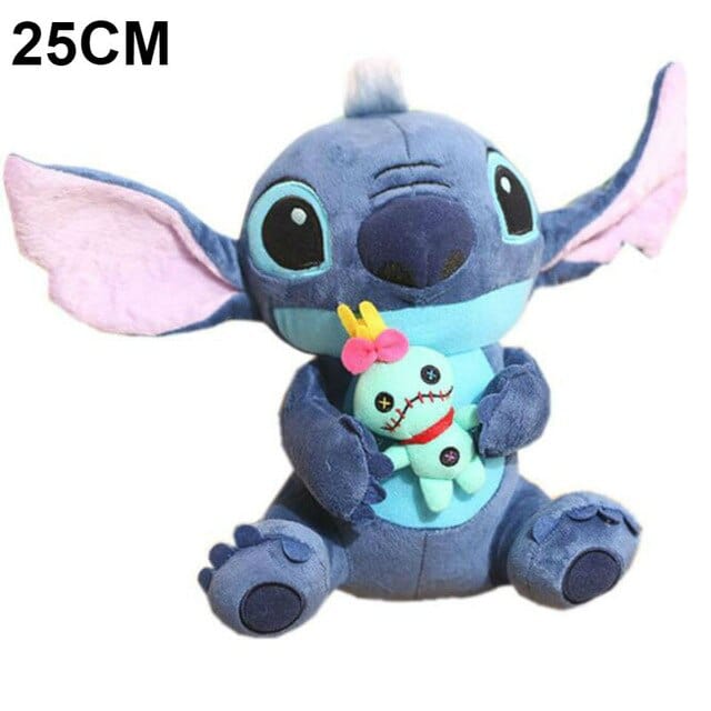 Disney Lilo & Stitch Peluche Stitch avec doudoque peluche 25cm