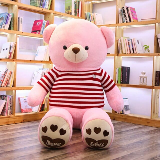 peluche-ours-rose