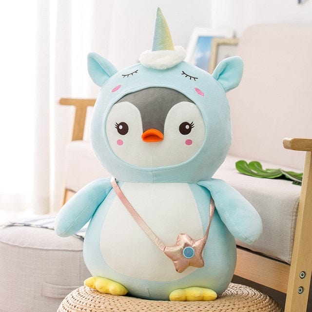 peluche-pingouin-deguisement-licorne