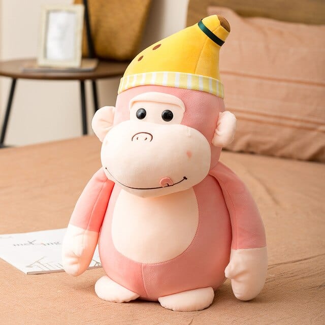singe-jaune-peluche