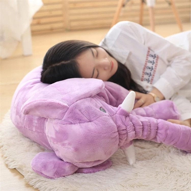 Cartoon Big Size Plush Elephant Toy Kids Sleeping Back Cushion Stuffed Pillow animal Doll Baby Doll Birthday Gift for children