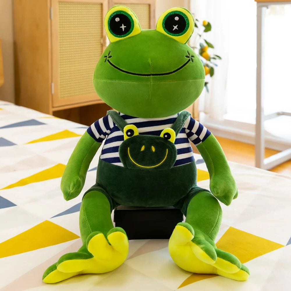 Grenouille doudou jouet peluche amigurumi environ 60 cm fait main crochet d'art Grenouille doudou jouet peluche amigurumi environ 60 cm fait main crochet d'art