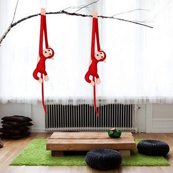 Singe En Peluche Suspendu LICHENGTAI Peluche Gibbon à